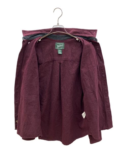 WOOLRICH（ウールリッチ）WOOLRICH (ウールリッチ) 90sボタンダウンシャツ　緑タグ　古着 ボルドー サイズ:Ｍの古着・服飾アイテム