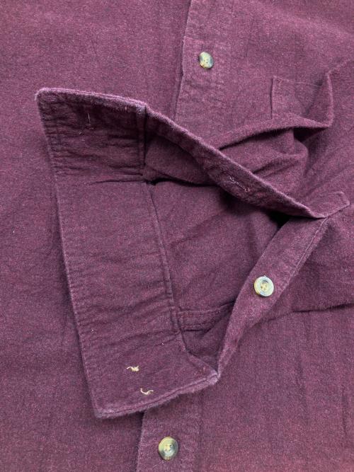 WOOLRICH（ウールリッチ）WOOLRICH (ウールリッチ) 90sボタンダウンシャツ　緑タグ　古着 ボルドー サイズ:Ｍの古着・服飾アイテム