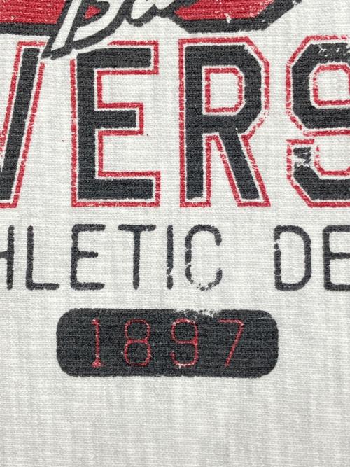 Champion REVERSE WEAVE（チャンピオン リバース ウィーブ）Champion REVERSE WEAVE (チャンピオン リバース ウィーブ) 00sプリントスウェット　古着 ライトグレー サイズ:Lの古着・服飾アイテム