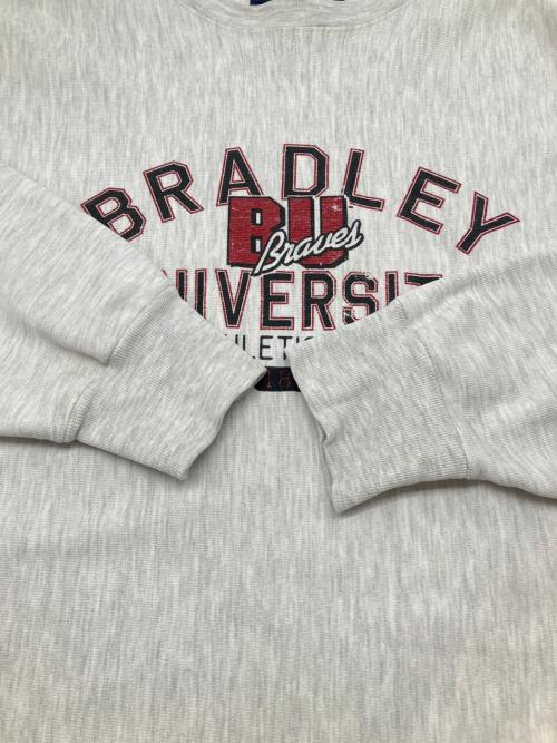 Champion REVERSE WEAVE（チャンピオン リバース ウィーブ）Champion REVERSE WEAVE (チャンピオン リバース ウィーブ) 00sプリントスウェット　古着 ライトグレー サイズ:Lの古着・服飾アイテム