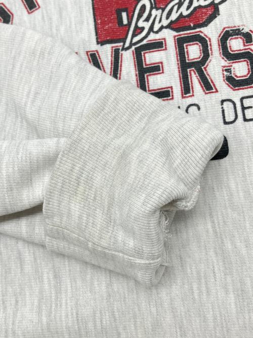 Champion REVERSE WEAVE（チャンピオン リバース ウィーブ）Champion REVERSE WEAVE (チャンピオン リバース ウィーブ) 00sプリントスウェット　古着 ライトグレー サイズ:Lの古着・服飾アイテム