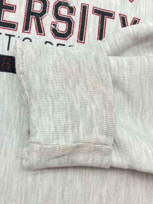 Champion REVERSE WEAVE（チャンピオン リバース ウィーブ）Champion REVERSE WEAVE (チャンピオン リバース ウィーブ) 00sプリントスウェット　古着 ライトグレー サイズ:Lの古着・服飾アイテム