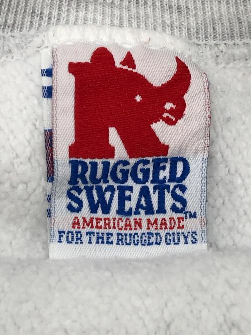 rugged sweats（ラギッドスウェット）rugged sweats (ラギッドスウェット) 90sプリントスウェット　古着 グレー サイズ:XXLの古着・服飾アイテム