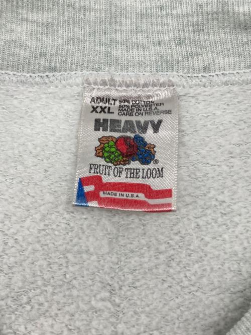 FRUIT OF THE LOOM（フルーツオブザルーム）FRUIT OF THE LOOM (フルーツオブザルーム) 90sプリントスウェット コピーライト:1995年製HEAVY 古着 USA製 グレー サイズ:XXLの古着・服飾アイテム