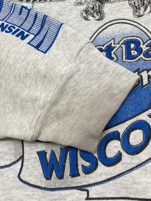 FRUIT OF THE LOOM（フルーツオブザルーム）FRUIT OF THE LOOM (フルーツオブザルーム) 90sプリントスウェット コピーライト:1995年製HEAVY 古着 USA製 グレー サイズ:XXLの古着・服飾アイテム