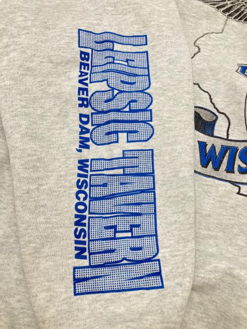 FRUIT OF THE LOOM（フルーツオブザルーム）FRUIT OF THE LOOM (フルーツオブザルーム) 90sプリントスウェット コピーライト:1995年製HEAVY 古着 USA製 グレー サイズ:XXLの古着・服飾アイテム