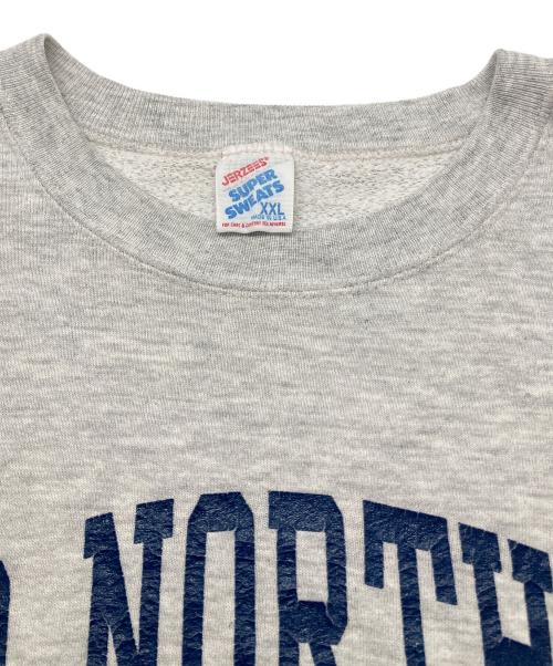 JERZEES（ジャージーズ）JERZEES (ジャージーズ) 80sカレッジスウェット SUPER SWEATS 古着 USA製 グレー サイズ:XXLの古着・服飾アイテム