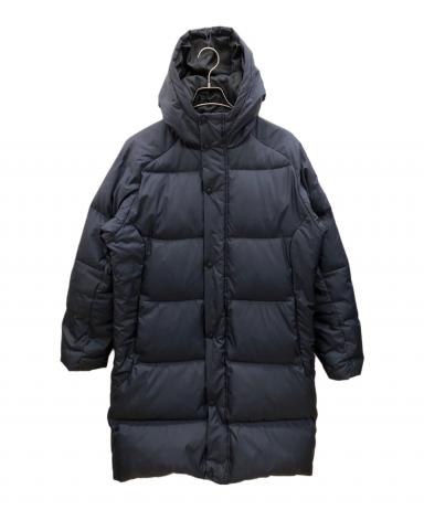 メルカリ内最安値！DESCENTE ステンカラーダウンコート ネイビー 美品】DESCENTE デサント ヒートナビ ライト ダウン コート 紺 L