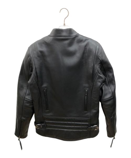 Liugoo Leathers（リューグーレザーズ）Liugoo Leathers (リューグーレザーズ) ライダースジャケット ブラック サイズ:Lの古着・服飾アイテム