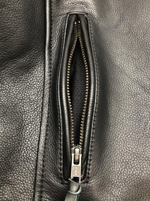 Liugoo Leathers（リューグーレザーズ）Liugoo Leathers (リューグーレザーズ) ライダースジャケット ブラック サイズ:Lの古着・服飾アイテム