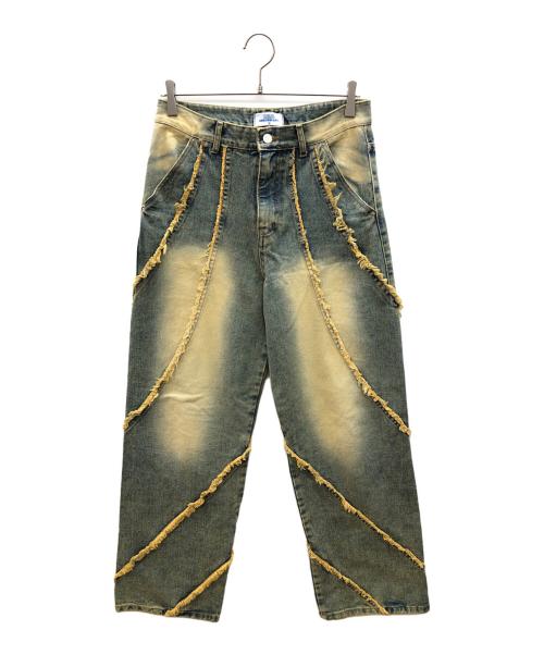 UNUSED（アンユーズド）UNUSED (アンユーズド) 再構築ジップフライデニムパンツ インディゴ サイズ:Sの古着・服飾アイテム
