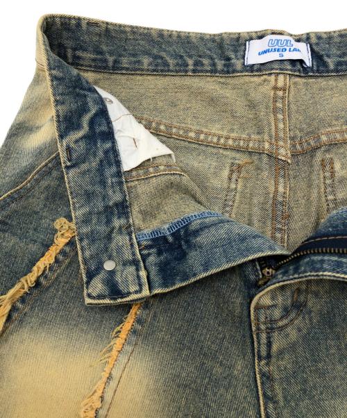 UNUSED（アンユーズド）UNUSED (アンユーズド) 再構築ジップフライデニムパンツ インディゴ サイズ:Sの古着・服飾アイテム