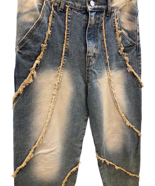 UNUSED（アンユーズド）UNUSED (アンユーズド) 再構築ジップフライデニムパンツ インディゴ サイズ:Sの古着・服飾アイテム