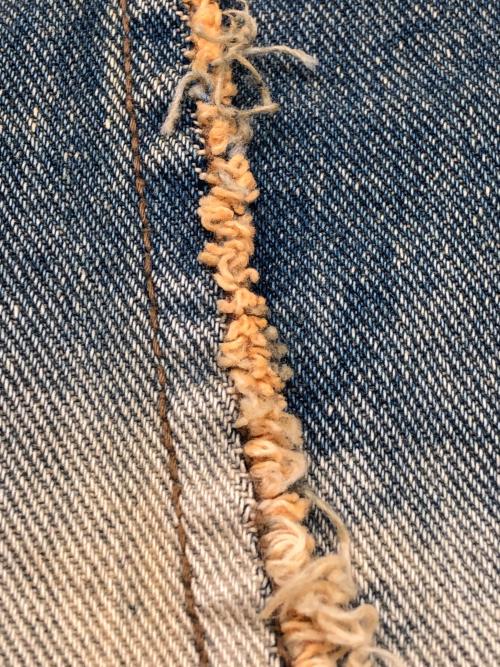 UNUSED（アンユーズド）UNUSED (アンユーズド) 再構築ジップフライデニムパンツ インディゴ サイズ:Sの古着・服飾アイテム