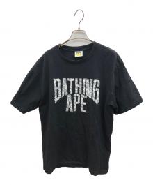 A BATHING APE（ア ベイシング エイプ）の古着「Wild Leopard NYC Logo T-Shirt」｜ブラック
