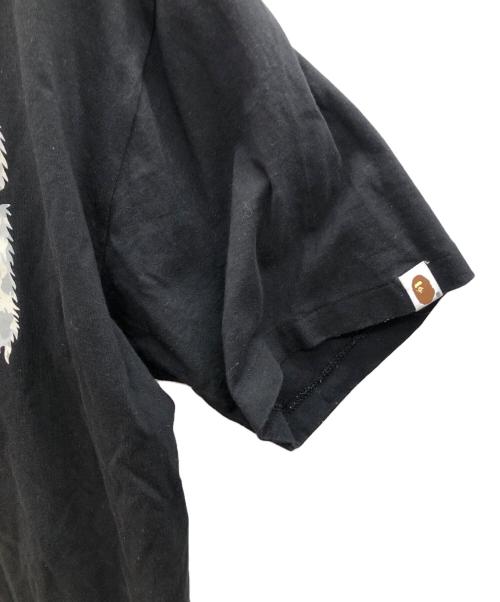 A BATHING APE（ア ベイシング エイプ）A BATHING APE (ア ベイシング エイプ) Wild Leopard NYC Logo T-Shirt ブラック サイズ:XLの古着・服飾アイテム