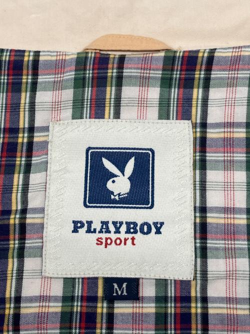 PLAYBOY sport（プレイボーイ スポート）PLAYBOY sport (プレイボーイ スポート) 80sスイングトップ　古着 イエロー サイズ:Ｍの古着・服飾アイテム