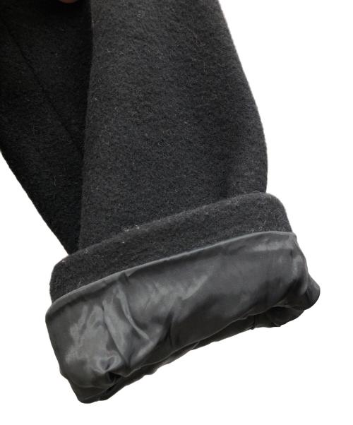 BEAUTY&YOUTH UNITED ARROWS（ビューティーアンドユースユナイテッドアローズ）BEAUTY&YOUTH UNITED ARROWS (ビューティーアンドユースユナイテッドアローズ) ビーバーノーカラーロングコート ブラック サイズ:Sの古着・服飾アイテム