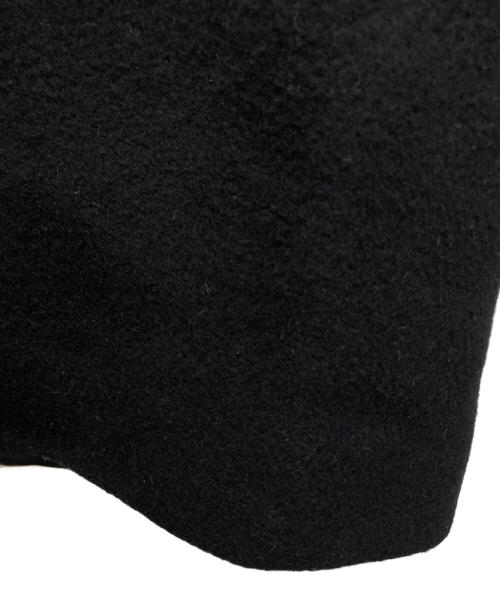 BEAUTY&YOUTH UNITED ARROWS（ビューティーアンドユースユナイテッドアローズ）BEAUTY&YOUTH UNITED ARROWS (ビューティーアンドユースユナイテッドアローズ) ビーバーノーカラーロングコート ブラック サイズ:Sの古着・服飾アイテム