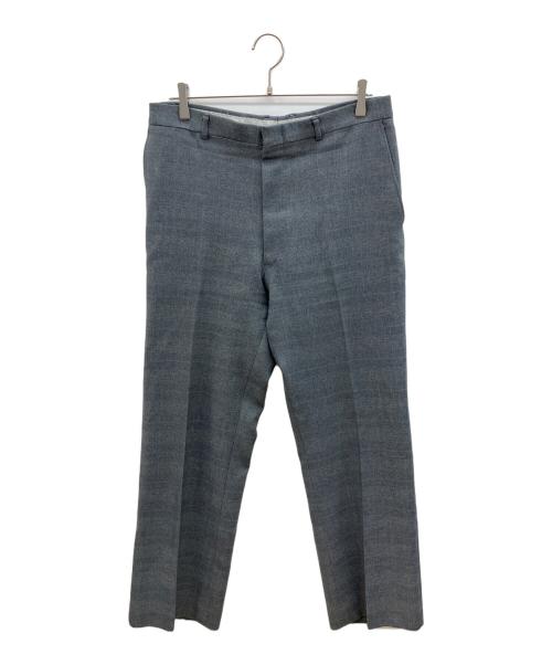 CLASSIC COLLECTION（クラシックコレクション）CLASSIC COLLECTION (クラシックコレクション) 70sチェックスラックス 　ロケットTALONジッパー　古着 グレー サイズ:36の古着・服飾アイテム