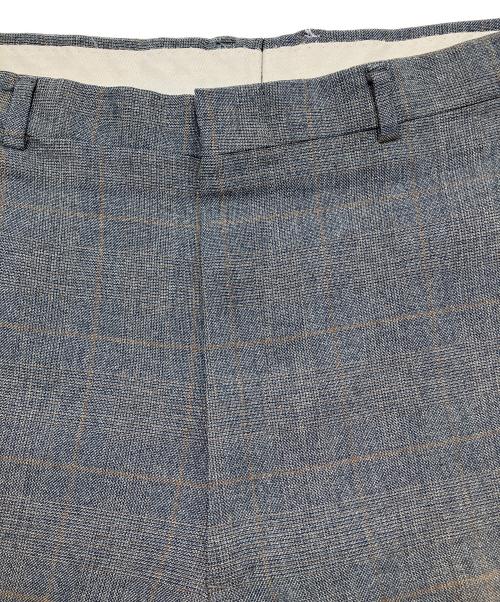 CLASSIC COLLECTION（クラシックコレクション）CLASSIC COLLECTION (クラシックコレクション) 70sチェックスラックス 　ロケットTALONジッパー　古着 グレー サイズ:36の古着・服飾アイテム