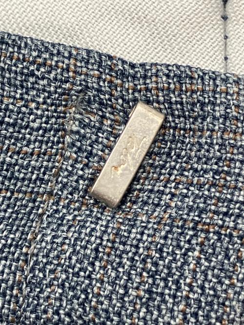 CLASSIC COLLECTION（クラシックコレクション）CLASSIC COLLECTION (クラシックコレクション) 70sチェックスラックス 　ロケットTALONジッパー　古着 グレー サイズ:36の古着・服飾アイテム