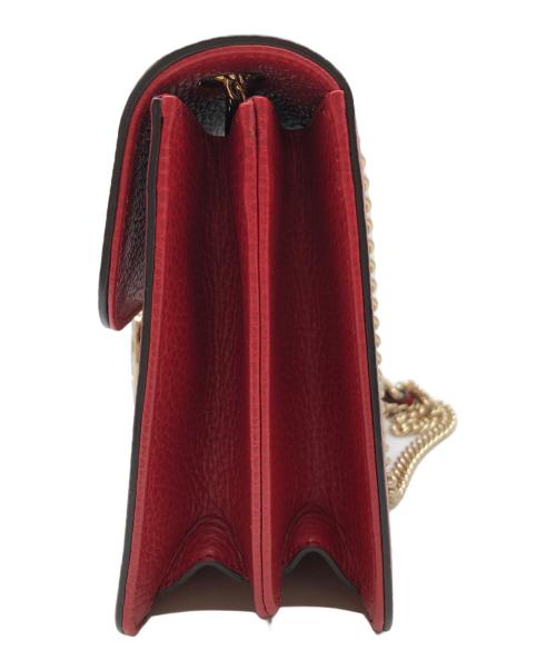 GUCCI（グッチ）GUCCI (グッチ) スモール ダラー カーフスキン インターロッキングG レッドの古着・服飾アイテム