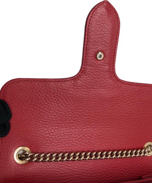 GUCCI（グッチ）GUCCI (グッチ) スモール ダラー カーフスキン インターロッキングG レッドの古着・服飾アイテム