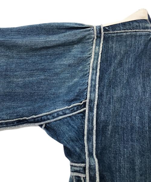 Chloe（クロエ）Chloe (クロエ) デニムフリンジブラウス スカイブルー サイズ:36の古着・服飾アイテム