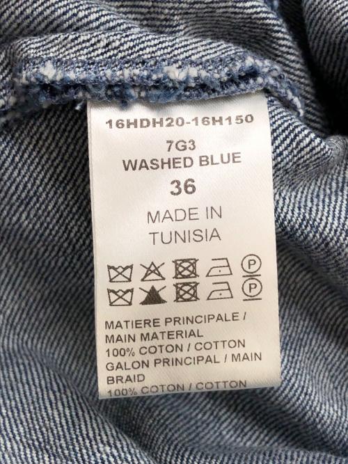 Chloe（クロエ）Chloe (クロエ) デニムフリンジブラウス スカイブルー サイズ:36の古着・服飾アイテム