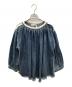 Chloe（クロエ）の古着「デニムフリンジブラウス」｜スカイブルー