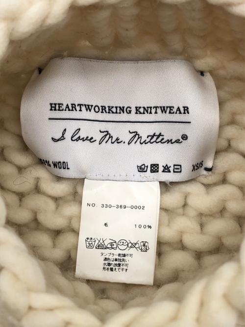 I Love Mr.Mittens（アイラブミスターミトンズ）I Love Mr.Mittens (アイラブミスターミトンズ) 厚手ニット ホワイト サイズ:XS/Ｓの古着・服飾アイテム