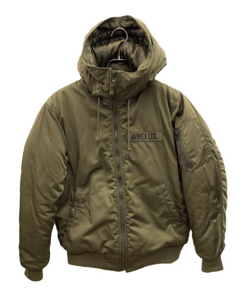 AVIREX（アヴィレックス）AVIREX (アヴィレックス) 中綿ジャケット カーキ サイズ:Mの古着・服飾アイテム