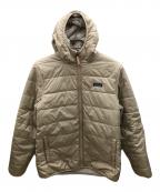 Patagoniaパタゴニア）の古着「キッズ・リバーシブル・レディ・フレディ・フーディ　FA22」｜アイボリー×ベージュ