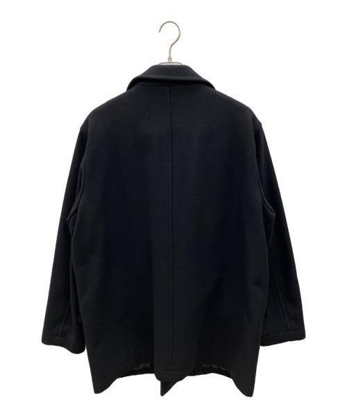 Eddie Bauer（エディーバウアー）Eddie Bauer (エディーバウアー) 00s Pコート 緑タグ 古着 ブラック サイズ:Lの古着・服飾アイテム