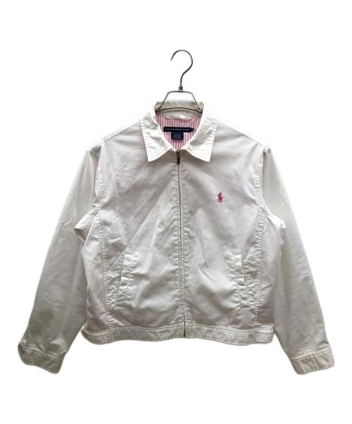 RALPH LAUREN SPORT（ラルフローレン スポーツ）RALPH LAUREN SPORT (ラルフローレン スポーツ) スイングトップ　古着 ホワイト サイズ:Lの古着・服飾アイテム