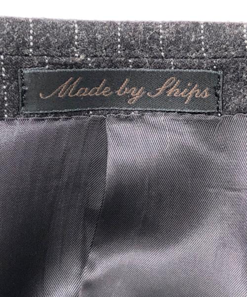 SHIPS（シップス）SHIPS (シップス) セットアップスーツ　FOX all wool doth グレー×ホワイト サイズ:46の古着・服飾アイテム