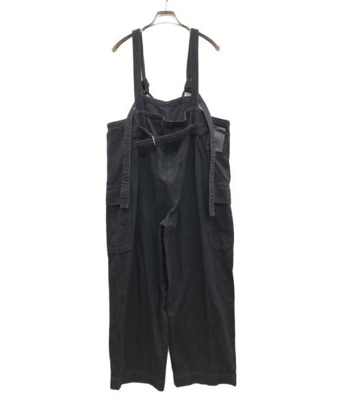 LIVINGTONE（リヴィントーン）LIVINGTONE (リヴィントーン) オーバーオール ブラック サイズ:34の古着・服飾アイテム