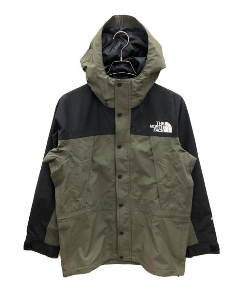 THE NORTH FACE（ザ ノース フェイス）THE NORTH FACE (ザ ノース フェイス) マウンテンライトジャケット　GORE-TEX カーキ×ブラック サイズ:Sの古着・服飾アイテム
