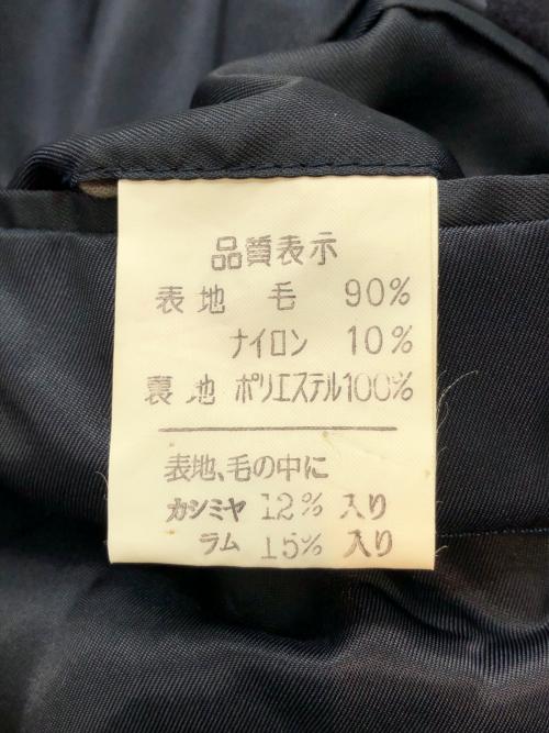 SUKIPIO（スキピオ）SUKIPIO (スキピオ) カシミヤ混ウールコート ネイビー サイズ:Lの古着・服飾アイテム