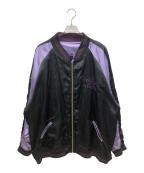 絡繰魂×ドラゴンボールZカラクリタマシイ×ドラゴンボールゼット）の古着「フリーザ リバーシブルスカジャン」｜パープル×ブラック