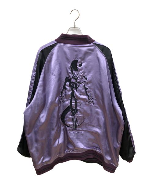 絡繰魂（カラクリタマシイ）絡繰魂 (カラクリタマシイ) ドラゴンボールZ (ドラゴンボールゼット) フリーザ リバーシブルスカジャン パープル×ブラック サイズ:6Lの古着・服飾アイテム