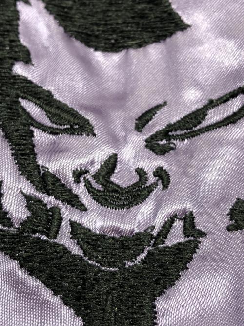 絡繰魂（カラクリタマシイ）絡繰魂 (カラクリタマシイ) ドラゴンボールZ (ドラゴンボールゼット) フリーザ リバーシブルスカジャン パープル×ブラック サイズ:6Lの古着・服飾アイテム