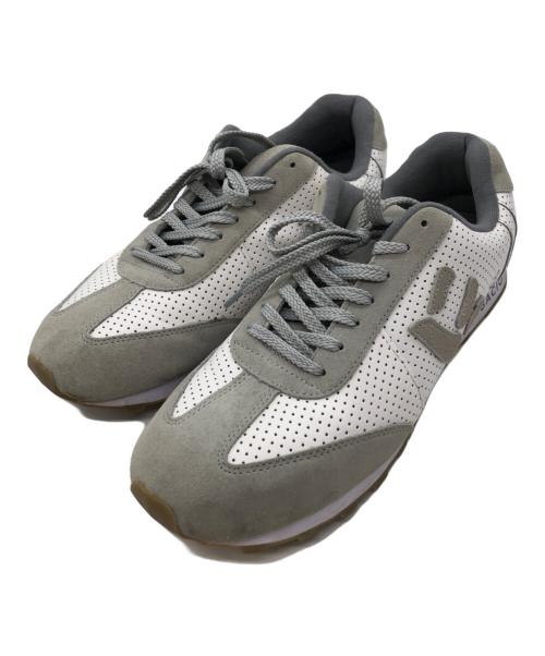 via SANGACIO（ヴィア・サンガチオ）via SANGACIO (ヴィア・サンガチオ) にゅーず BRANDALISED ライトグレー×ホワイト サイズ:29.5cmの古着・服飾アイテム