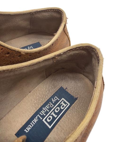 POLO RALPH LAUREN（ポロ・ラルフローレン）POLO RALPH LAUREN (ポロ・ラルフローレン) ウィングチップシューズ ブラウン サイズ:８Dの古着・服飾アイテム