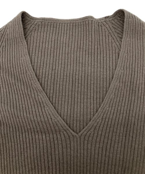 Whim Gazette（ウィムガゼット）Whim Gazette (ウィムガゼット) 薄手ニット グレー サイズ:Fの古着・服飾アイテム