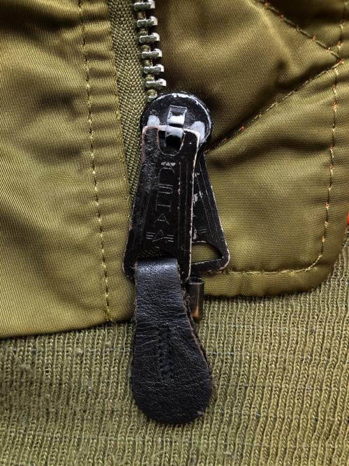 ALPHA INDUSTRIES（アルファインダストリーズ）ALPHA INDUSTRIES (アルファインダストリーズ) MA-1ジャケット　ストック:0615-00-573-8335 カーキ×オレンジ サイズ:XLの古着・服飾アイテム