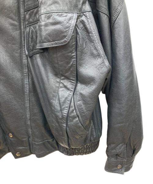 Fluid（フルイド）FLUID (フルイド) レザージャケット ブラック サイズ:XLの古着・服飾アイテム