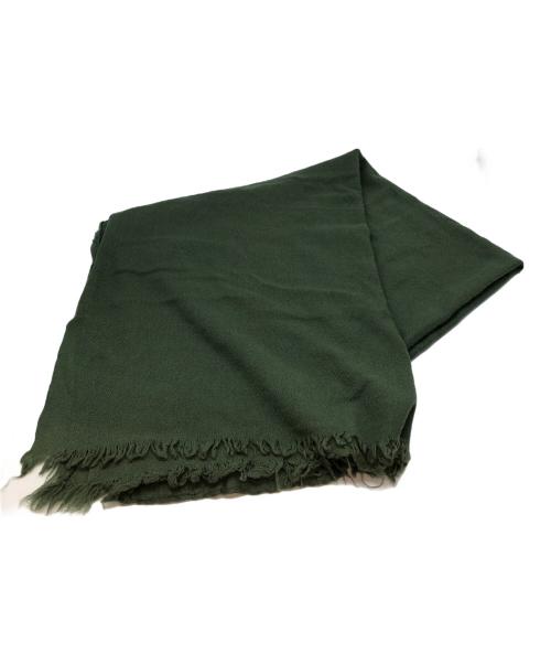 private 0204（プライベート0204）private 0204 (プライベート0204) カシミヤストール グリーンの古着・服飾アイテム