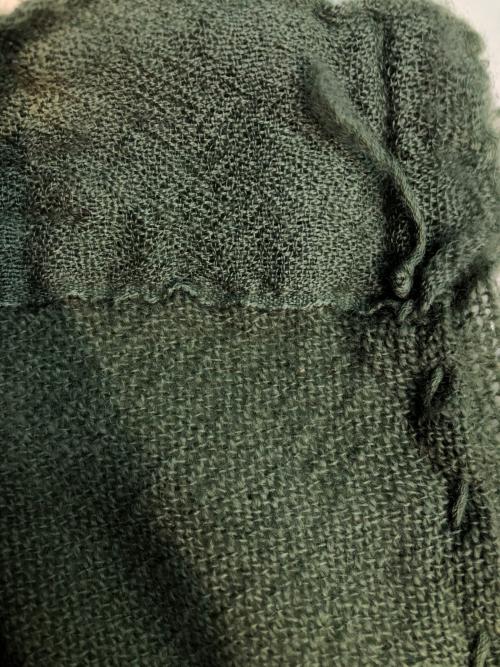 private 0204（プライベート0204）private 0204 (プライベート0204) カシミヤストール グリーンの古着・服飾アイテム